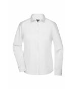 Damen Ladies' Shirt Longsleeve Oxford White 8567