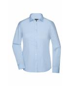 Dames Ladies' Shirt Longsleeve Oxford Lichtblauw 8567