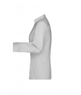 Dames Ladies' Shirt Longsleeve Oxford Zilver 8567