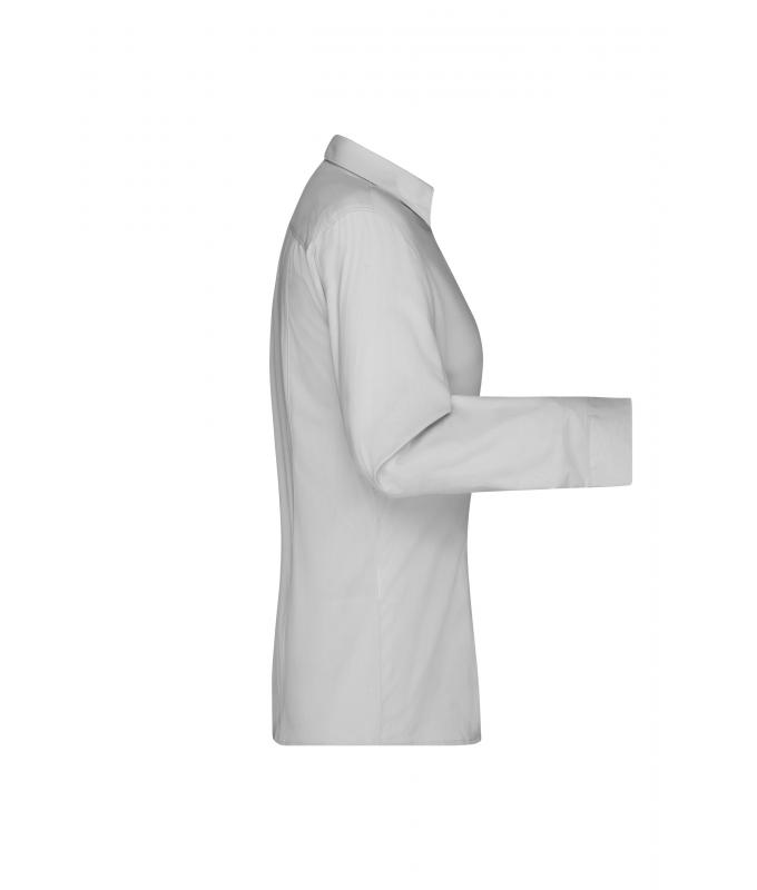 Dames Ladies' Shirt Longsleeve Oxford Zilver 8567