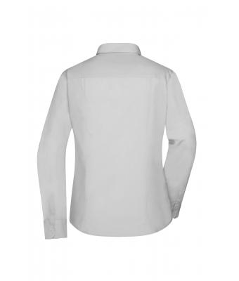 Dames Ladies' Shirt Longsleeve Oxford Zilver 8567