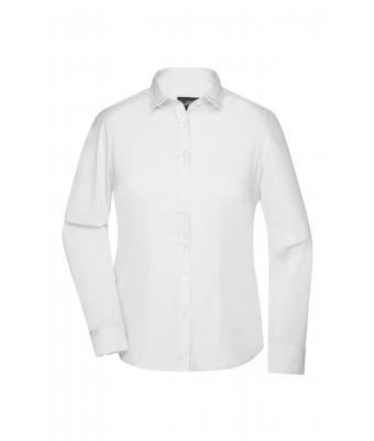 Dames Ladies' Shirt Longsleeve Oxford Wit 8567