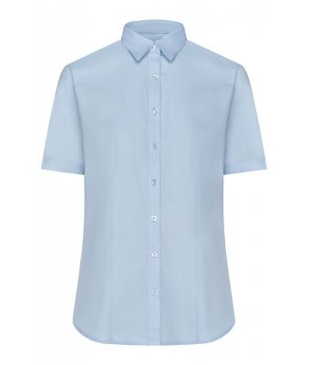 Damen Ladies' Shirt Shortsleeve Oxford Light-blue 8569