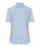 Damen Ladies' Shirt Shortsleeve Oxford Light-blue 8569