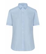 Dames Ladies' Shirt Shortsleeve Oxford Lichtblauw 8569