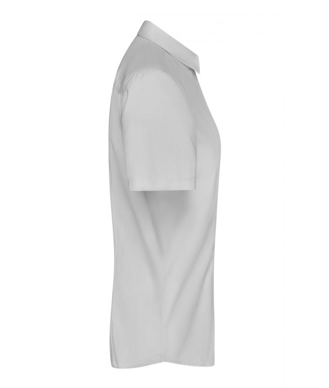 Dames Ladies' Shirt Shortsleeve Oxford Zilver 8569