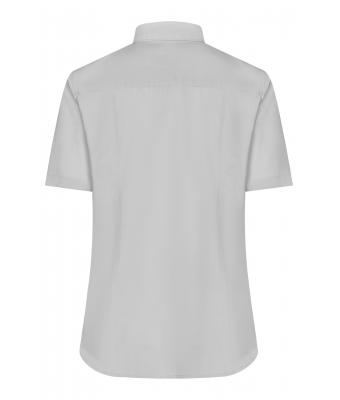 Dames Ladies' Shirt Shortsleeve Oxford Zilver 8569