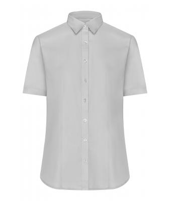 Dames Ladies' Shirt Shortsleeve Oxford Zilver 8569