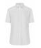 Dames Ladies' Shirt Shortsleeve Oxford Wit 8569
