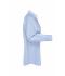Dames Ladies' Shirt Longsleeve Herringbone Lichtblauw 8571