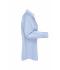 Ladies Ladies' Shirt Longsleeve Herringbone Light-blue 8571