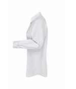 Damen Ladies' Shirt Longsleeve Herringbone White 8571