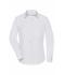 Damen Ladies' Shirt Longsleeve Herringbone White 8571