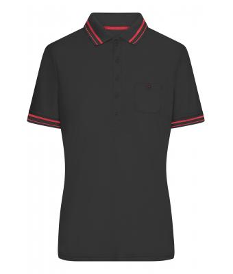 Ladies Ladies' Polo Black/red 8338