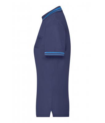 Dames Ladies' Polo Navy/aqua 8338