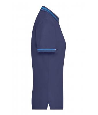 Dames Ladies' Polo Navy/aqua 8338