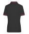 Damen Ladies' Polo Black/red 8338