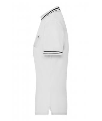 Dames Ladies' Polo Wit/zwart 8338