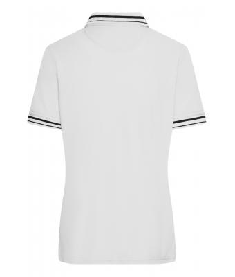 Dames Ladies' Polo Wit/zwart 8338