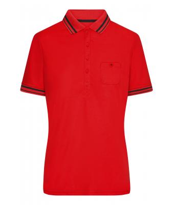 Dames Ladies' Polo Rood/zwart 8338