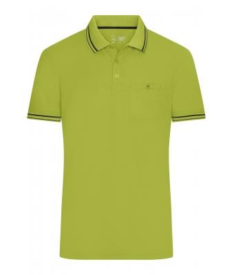 Homme Polo homme Jaune-acide/carbon 8339