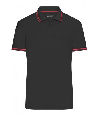 Homme Polo homme Noir/rouge 8339