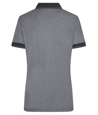 Ladies Ladies' Heather Polo Black-melange/black 8340