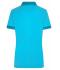 Damen Ladies' Heather Polo Turquoise-melange/turquoise 8340