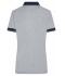 Dames Ladies' Heather Polo Heather grijs/navy 8340