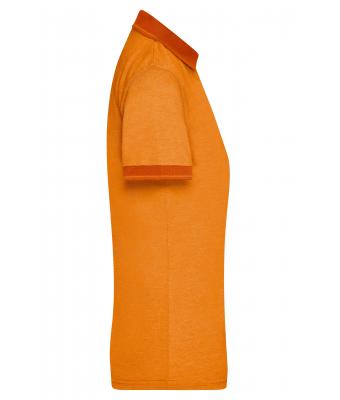 Damen Ladies' Heather Polo Orange-melange/dark-orange 8340