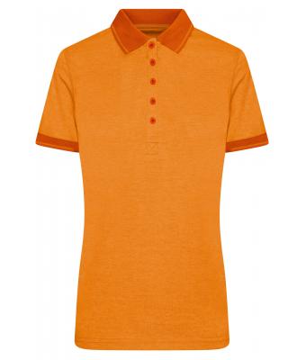 Damen Ladies' Heather Polo Orange-melange/dark-orange 8340