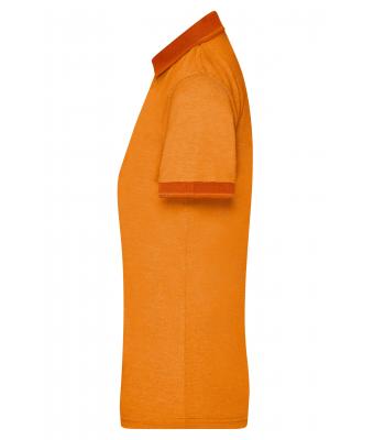Ladies Ladies' Heather Polo Orange-melange/dark-orange 8340