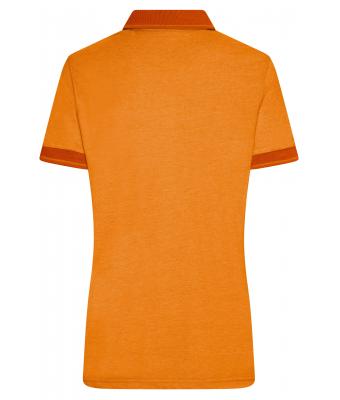 Ladies Ladies' Heather Polo Orange-melange/dark-orange 8340