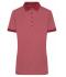 Dames Ladies' Heather Polo Wijnrood-melange/wijnrood 8340