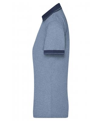 Femme Polo mélange femme Bleu-mélange/marine 8340