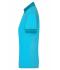 Femme Polo mélange femme Turquoise-mélange/turquoise 8340