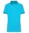 Femme Polo mélange femme Turquoise-mélange/turquoise 8340