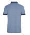 Heren Men's Heather Polo Blauw-melange/navy 8341