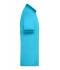 Heren Men's Heather Polo Turquoise-melange/turquoise 8341
