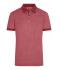 Men Men's Heather Polo Wine-melange/wine 8341