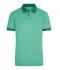 Herren Men's Heather Polo Green-melange/dark-green 8341