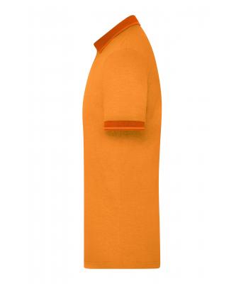 Heren Men's Heather Polo Oranje melange/donkeroranje 8341