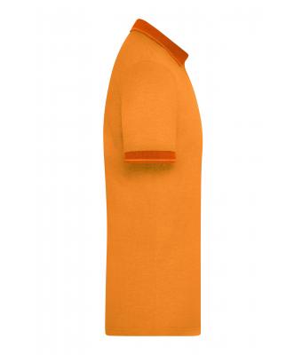 Heren Men's Heather Polo Oranje melange/donkeroranje 8341