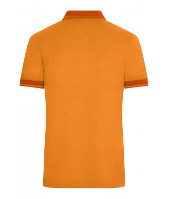 Heren Men's Heather Polo Oranje melange/donkeroranje 8341
