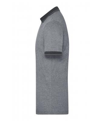 Homme Polo mélange homme Noir-mélange/noir 8341