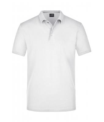 Homme Polo homme en coton Pima Blanc 8397