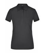 Damen Ladies' Elastic Polo Piqué Black 8385