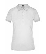 Damen Ladies' Elastic Polo Piqué Grey-heather 8385