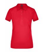 Damen Ladies' Elastic Polo Piqué Red 8385
