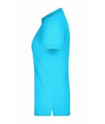 Damen Ladies' Elastic Polo Piqué Turquoise 8385